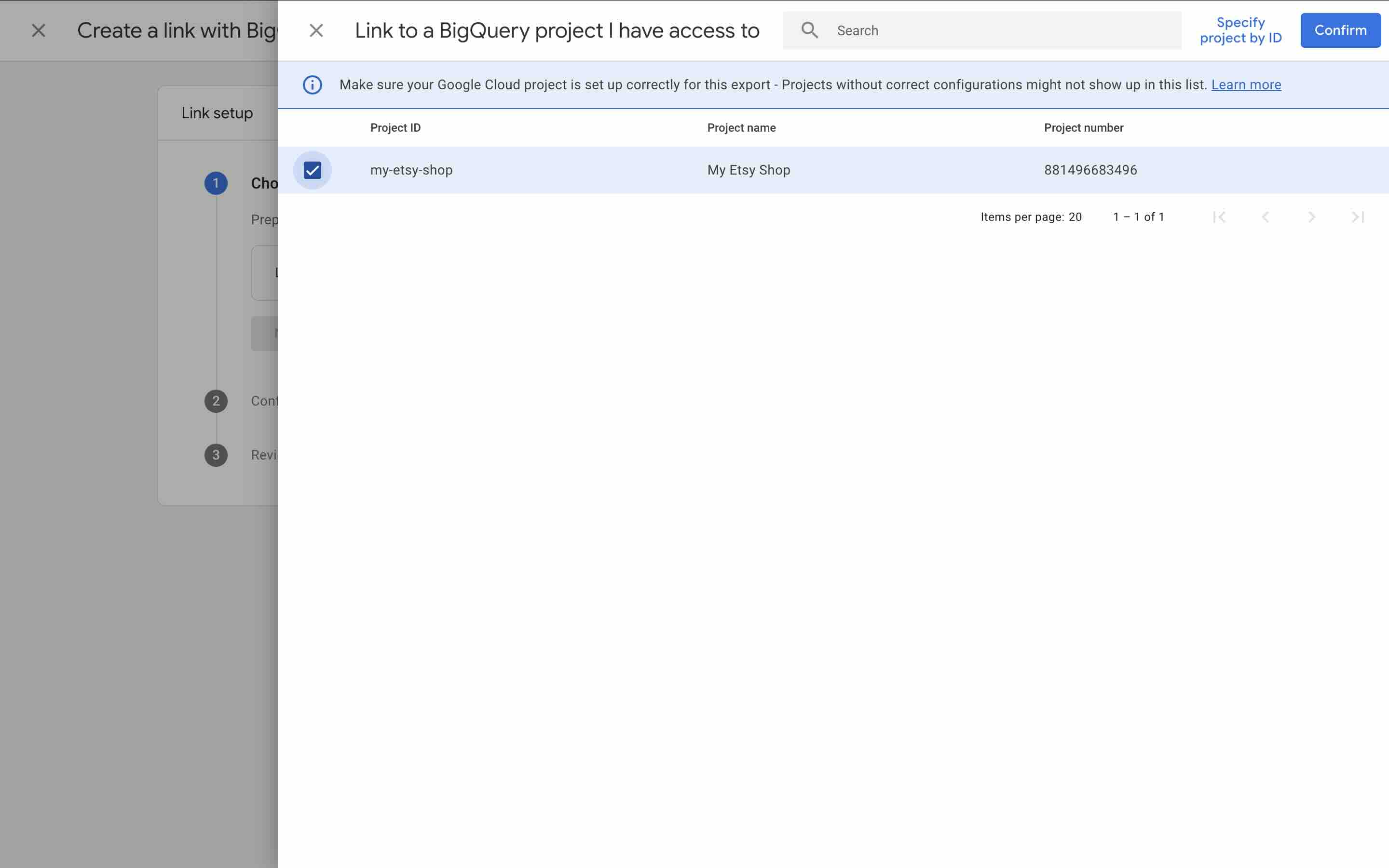Creating Google Cloud Project