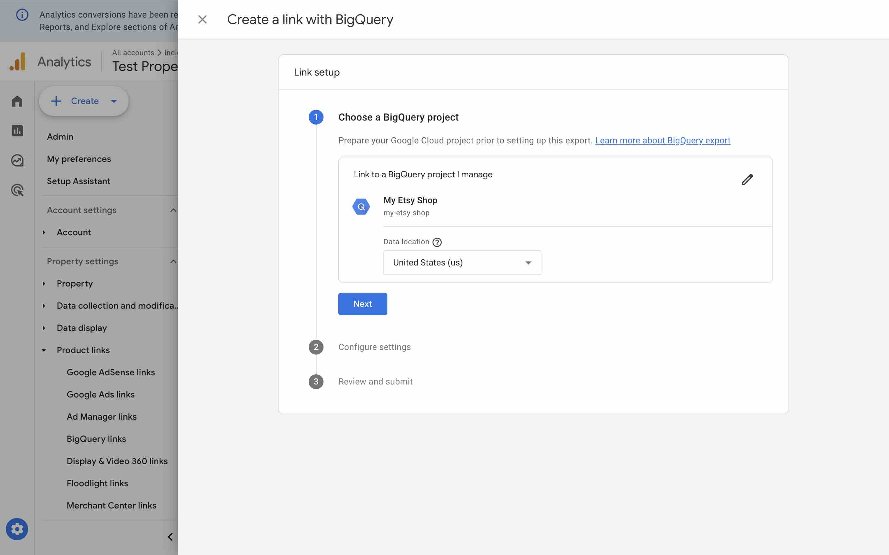 Creating Google Cloud Project